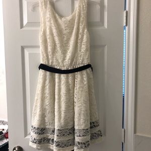 Cream color a-line dress